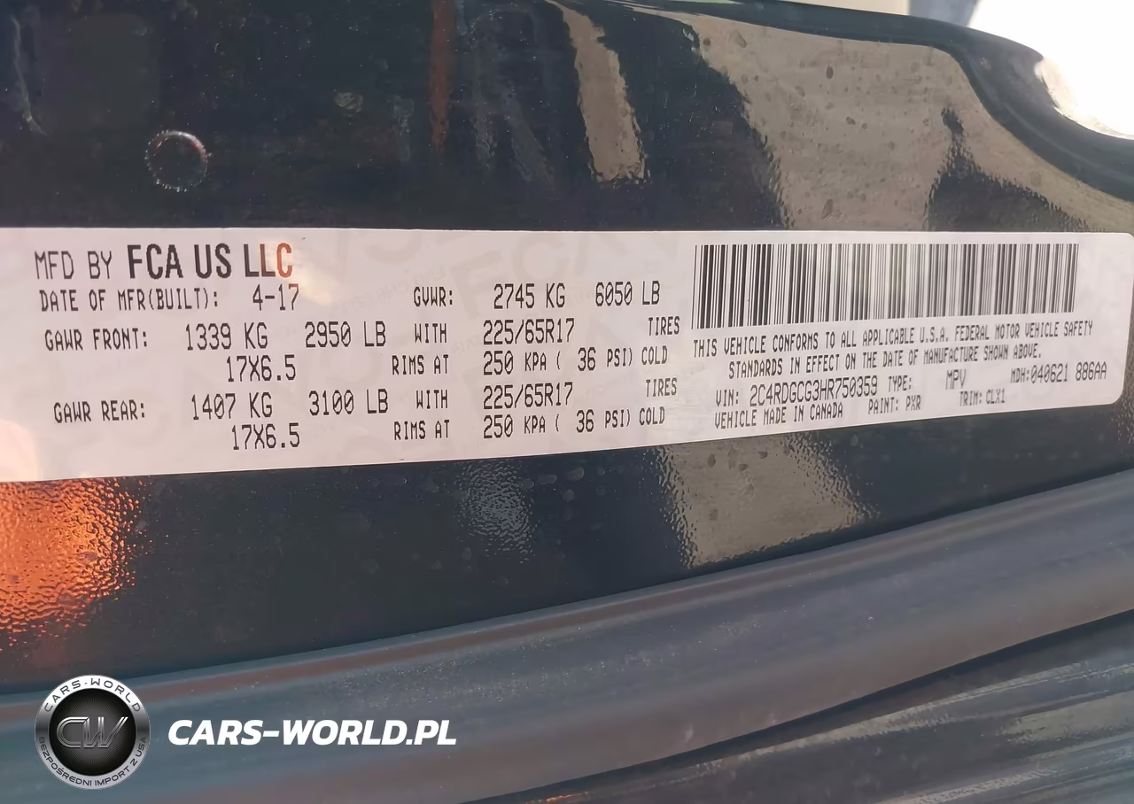 2017 Dodge Grand Caravan Sxt VIN:2C4RDGCG3HR750359 - 9