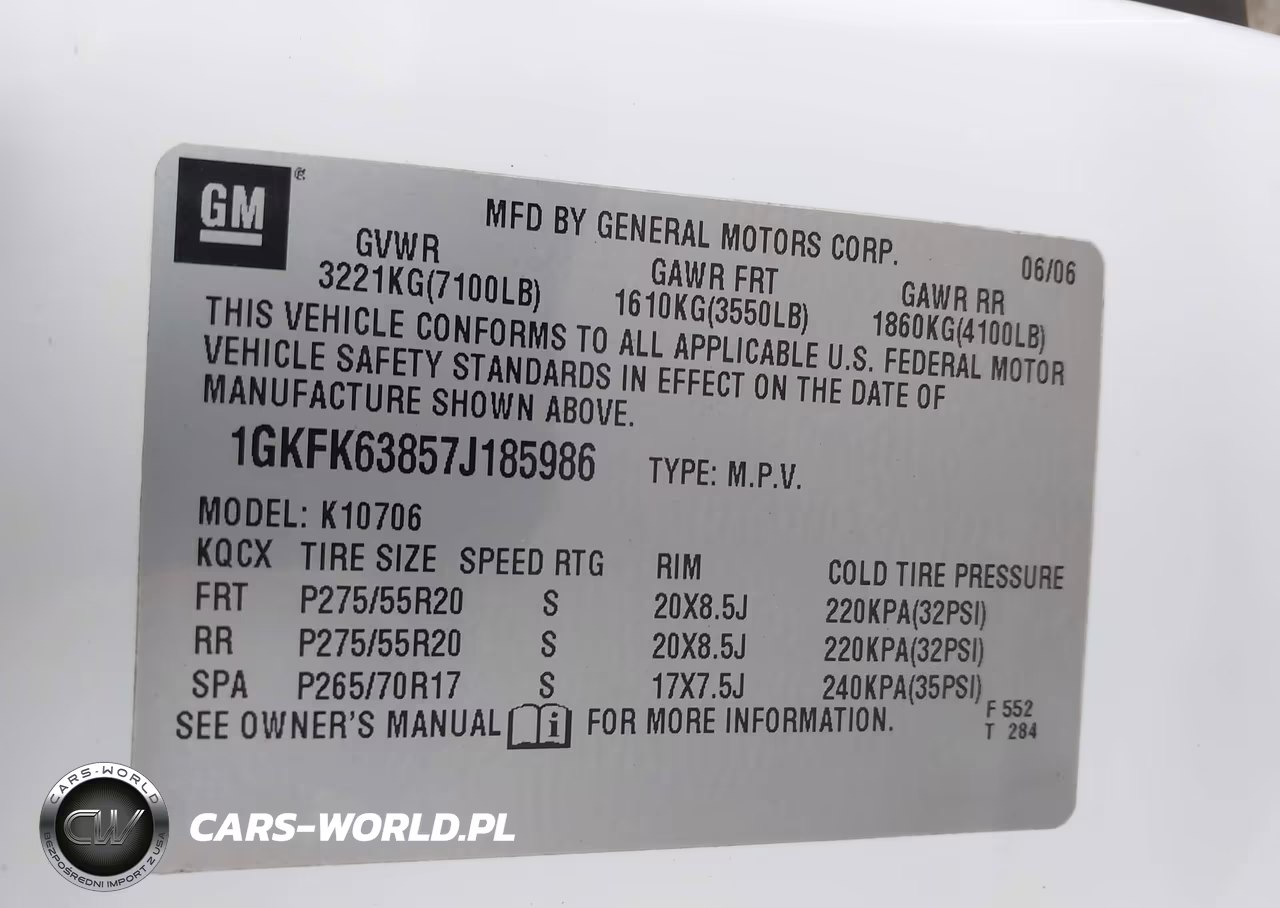 2007 GMC Yukon Denali Denali VIN:1GKFK63857J185986 - 9