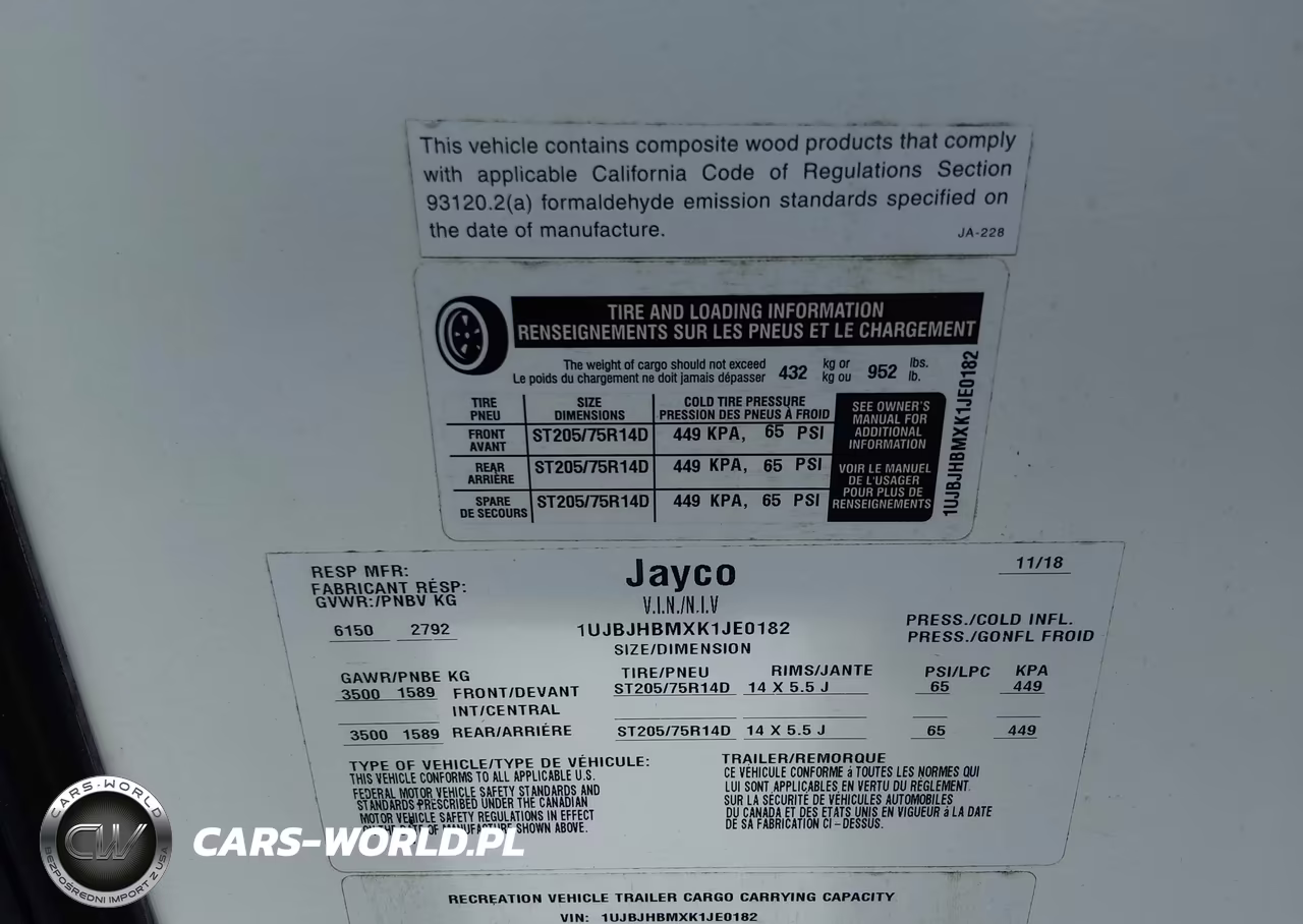 2019 Jayco X23E Jay Feather VIN:1UJBJHBMXK1JE0182 - 13