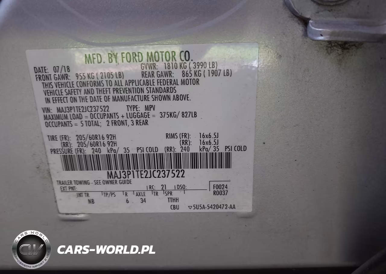 2018 Ford Ecosport Se VIN:MAJ3P1TE2JC237522 - 9