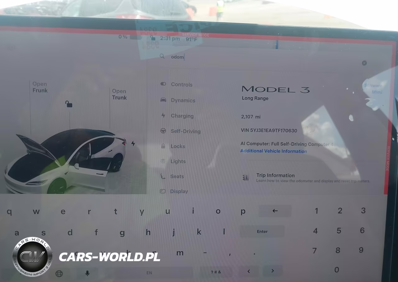 2026 Tesla Model 3 VIN:5YJ3E1EA9TF170630 - 7