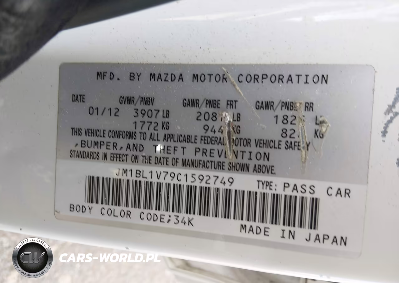 2012 Mazda Mazda3 I Touring VIN:JM1BL1V79C1592749 - 9