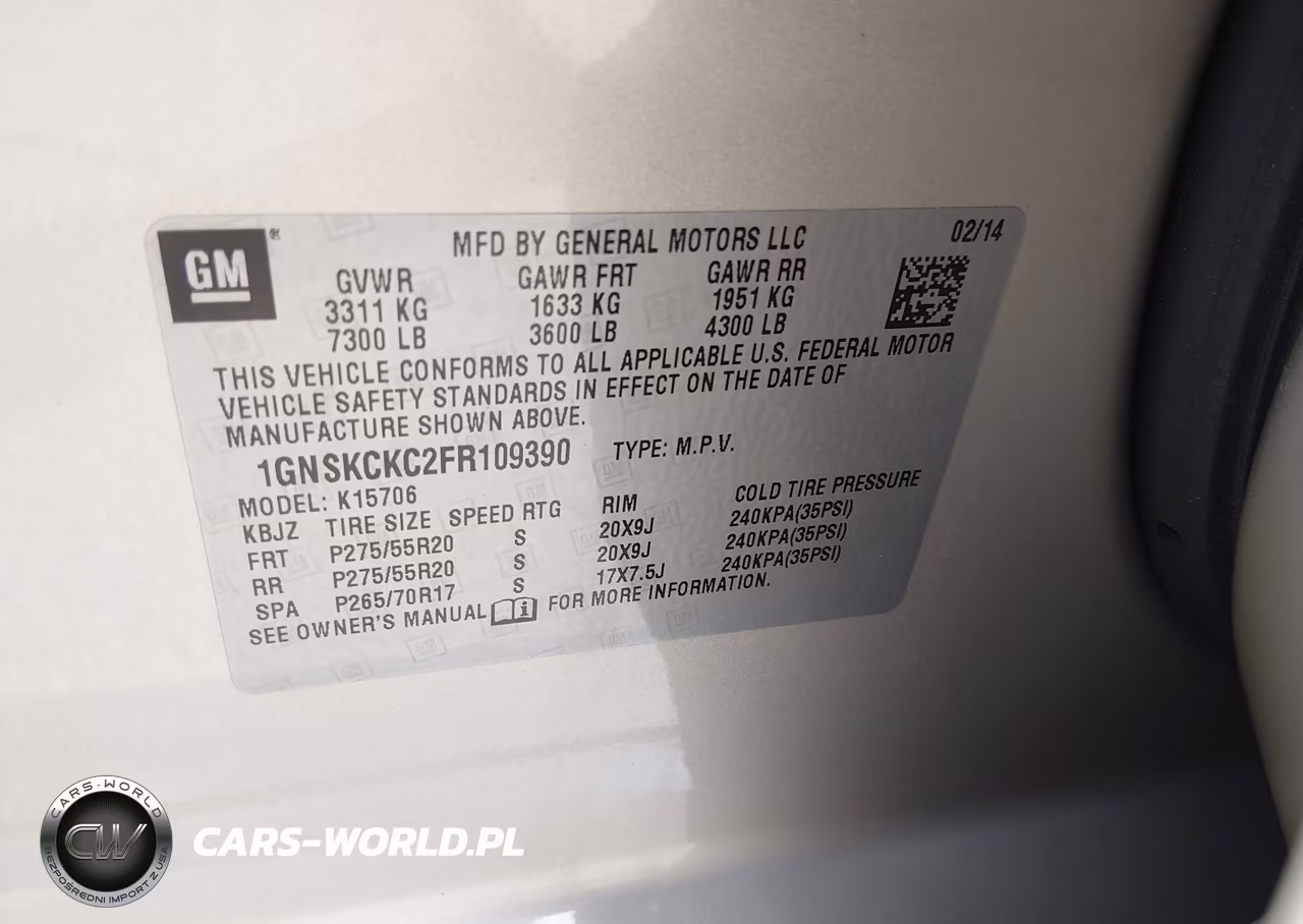 2015 Chevrolet Tahoe Ltz VIN:1GNSKCKC2FR109390 - 9