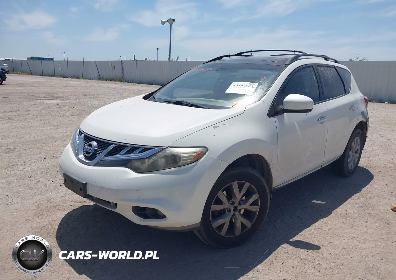 2014 Nissan Murano Sl VIN:JN8AZ1MU8EW413872 - 2