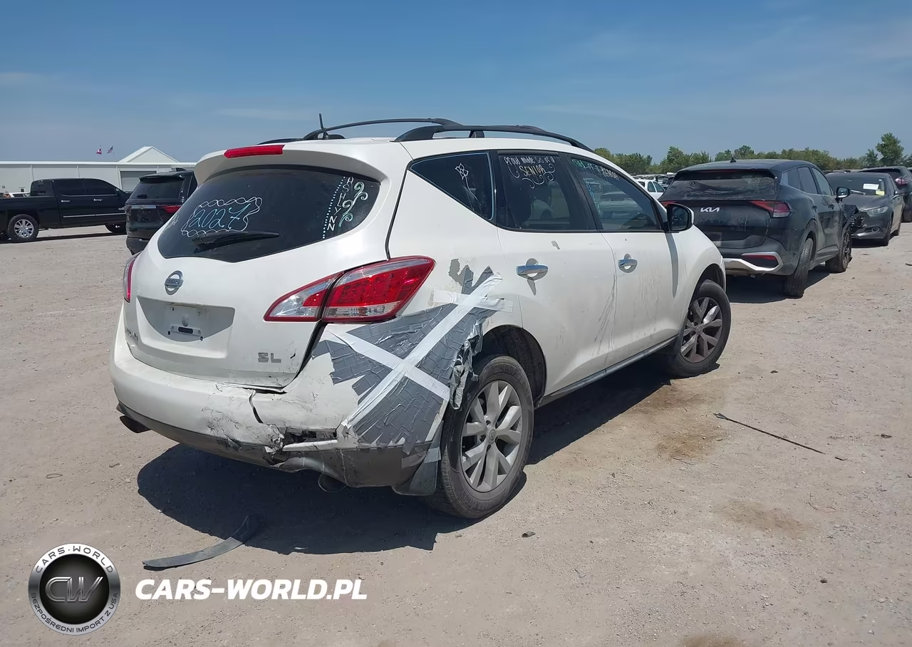 2014 Nissan Murano Sl VIN:JN8AZ1MU8EW413872 - 4