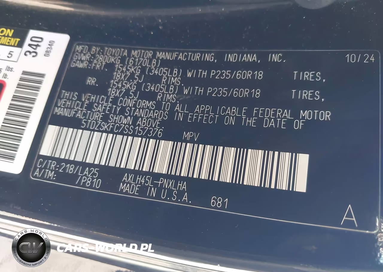 2025 Toyota Sienna Limited VIN:5TDZSKFC7SS157376 - 9