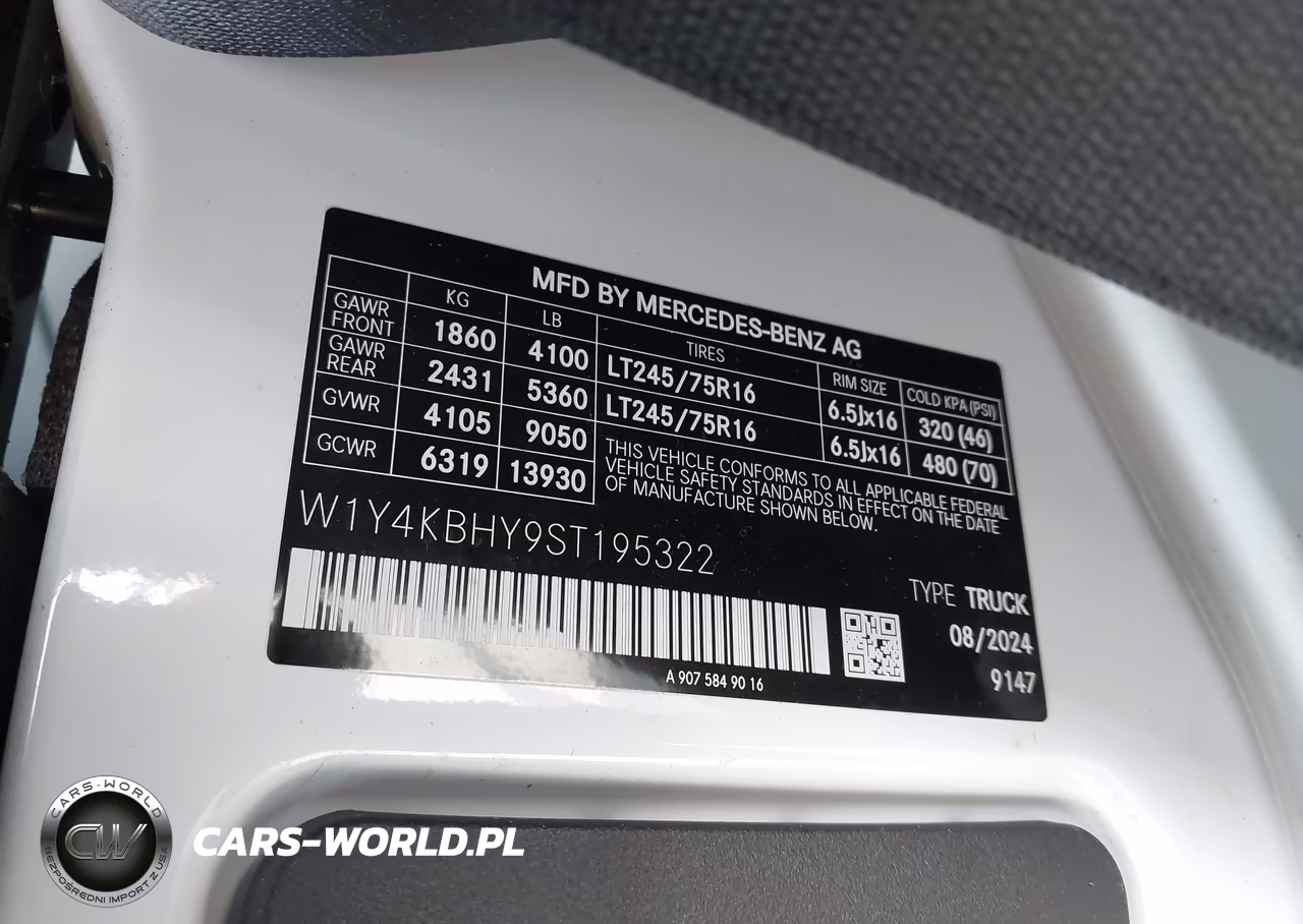 2025 Mercedes-Benz Sprinter 2500 Standard Roof 4-Cyl Diesel VIN:W1Y4KBHY9ST195322 - 9