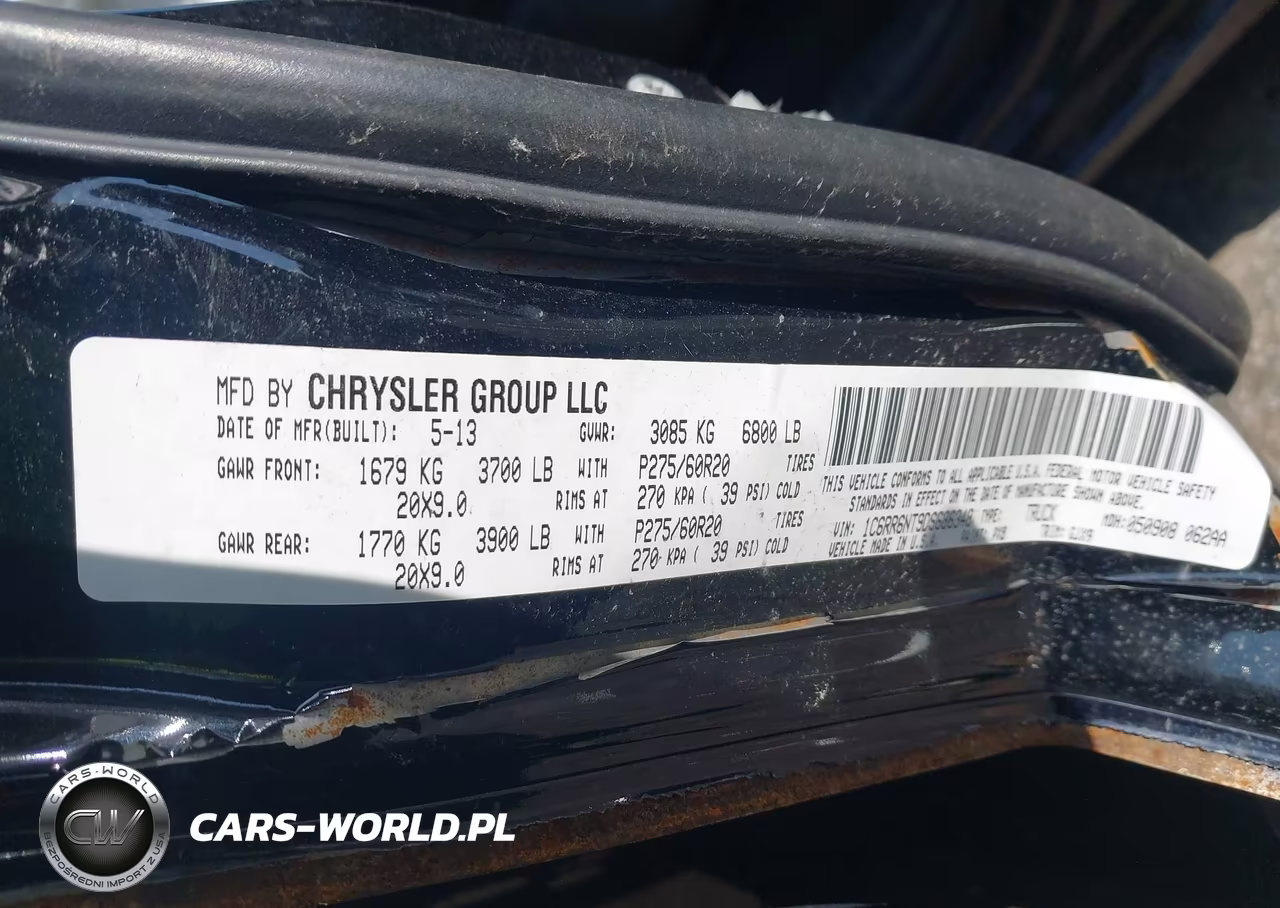 2013 Ram 1500 Laramie VIN:1C6RR6NT9DS686348 - 9