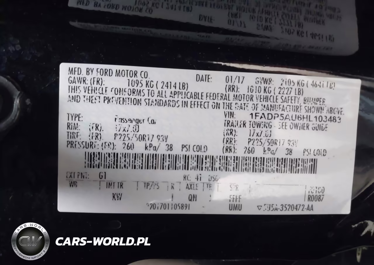 2017 FORD C-MAX SE VIN:1FADP5AU6HL103483 - 9