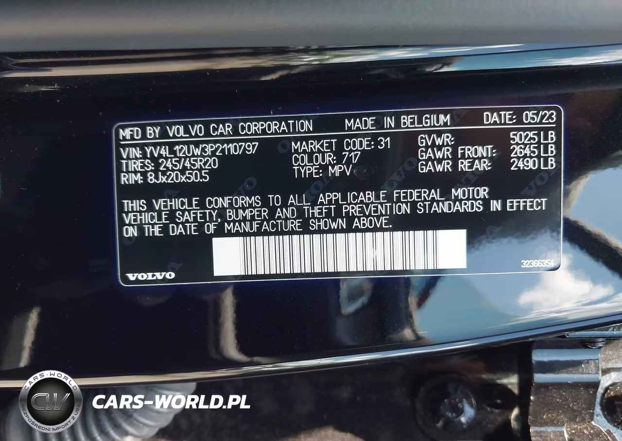 2023 Volvo Xc40 B5 Plus Dark Theme VIN:YV4L12UW3P2110797 - 9