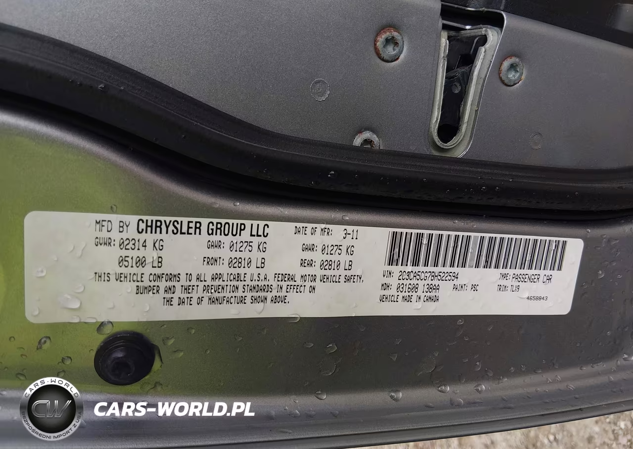 2011 Chrysler 300 Limited VIN:2C3CA5CG7BH522594 - 9