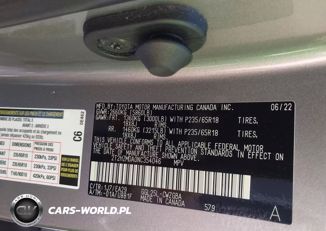 2022 Lexus Rx 350 VIN:2T2HZMDA0NC354046 - 9
