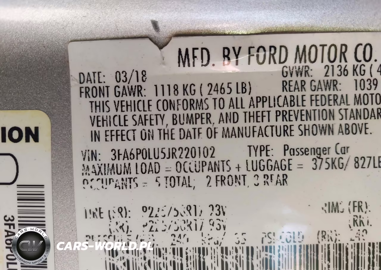 2018 Ford Fusion Hybrid Se VIN:3FA6P0LU5JR220102 - 9