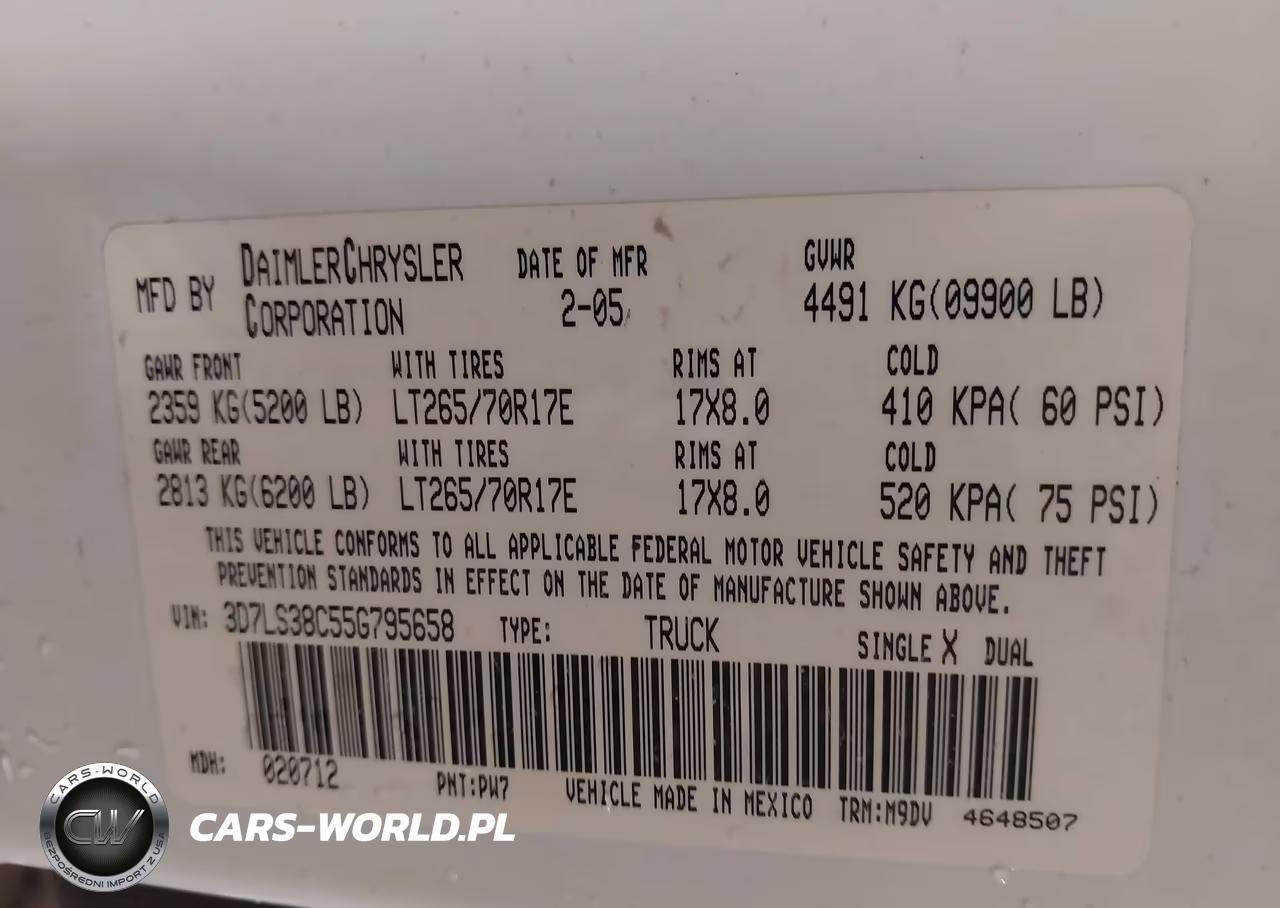 2005 Dodge Ram 3500 Slt-Laramie VIN:3D7LS38C55G795658 - 9