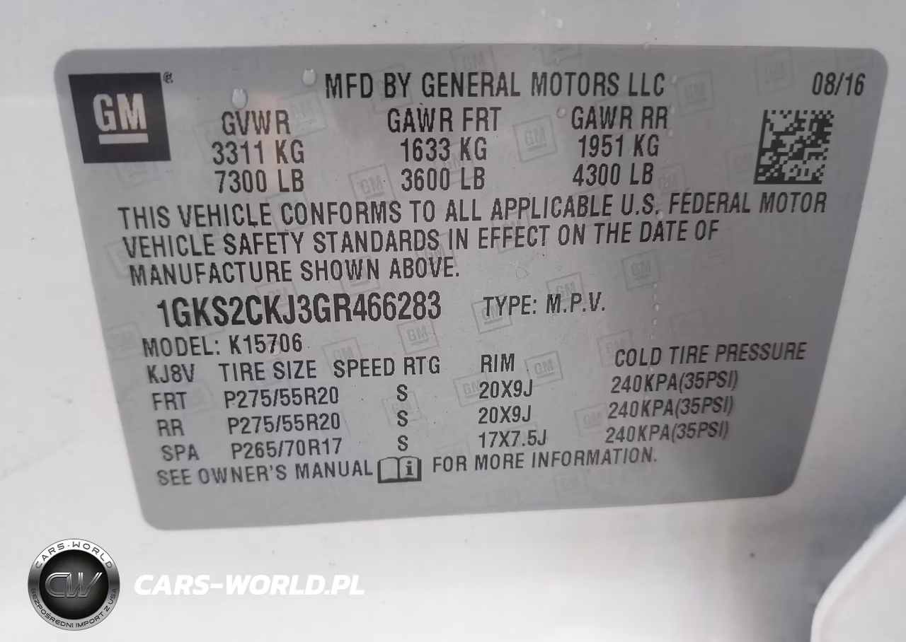 2016 GMC Yukon Denali VIN:1GKS2CKJ3GR466283 - 9