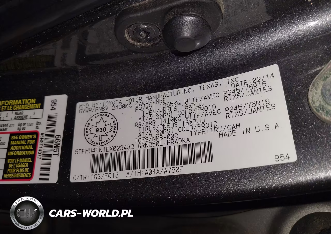 2014 Toyota Tacoma V6 VIN:5TFMU4FN1EX023432 - 9