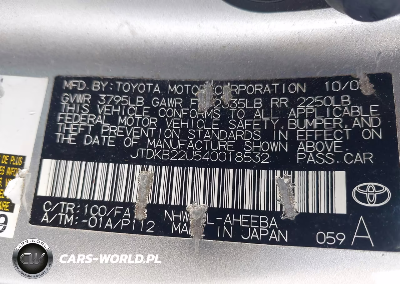 2004 Toyota Prius VIN:JTDKB22U540018532 - 9