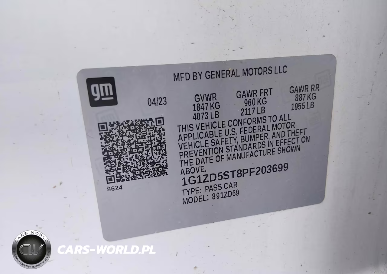 2023 Chevrolet Malibu Fwd 1Lt VIN:1G1ZD5ST8PF203699 - 9