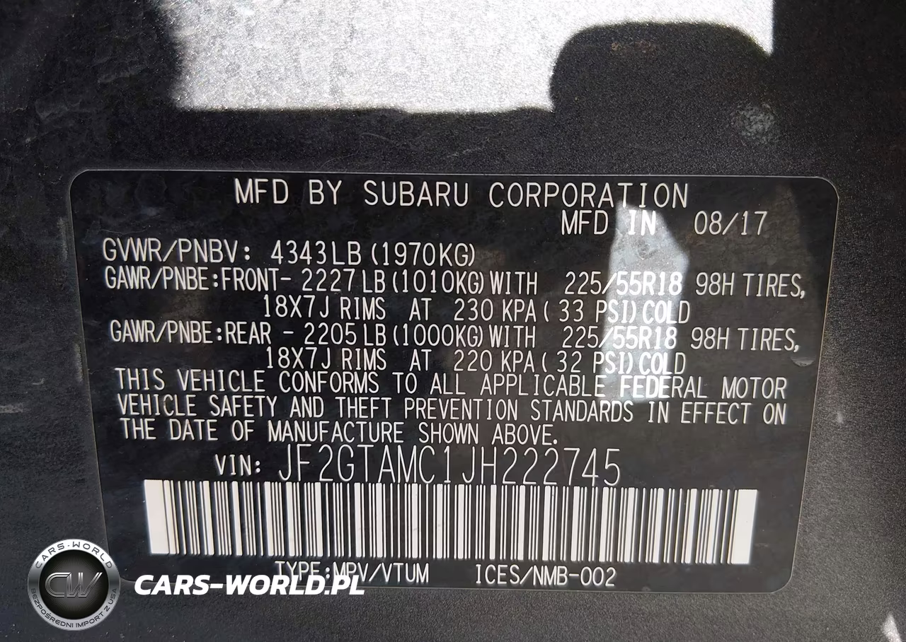 2018 Subaru Crosstrek 2.0I Limited VIN:JF2GTAMC1JH222745 - 9