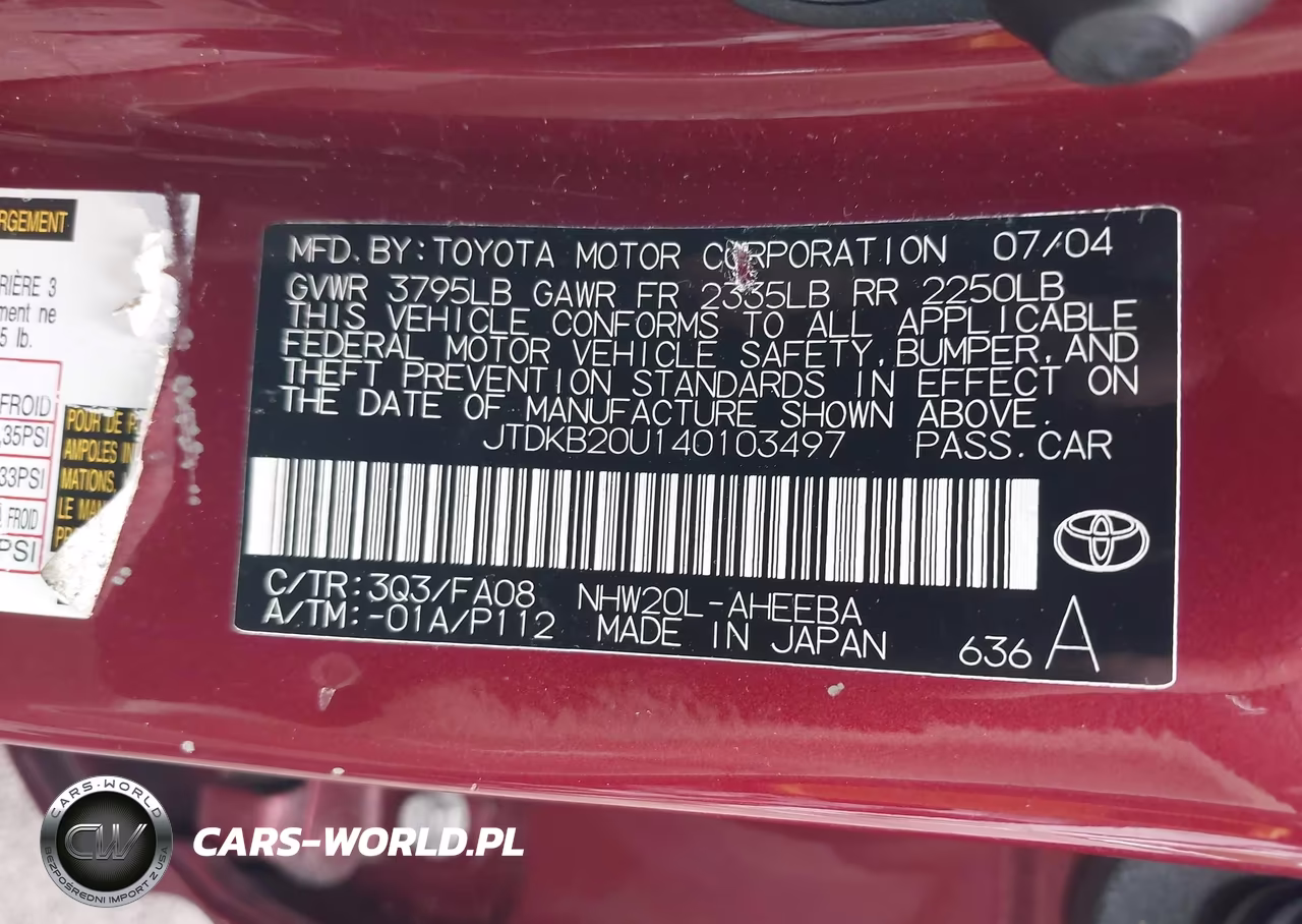 2004 Toyota Prius VIN:JTDKB20U140103497 - 9