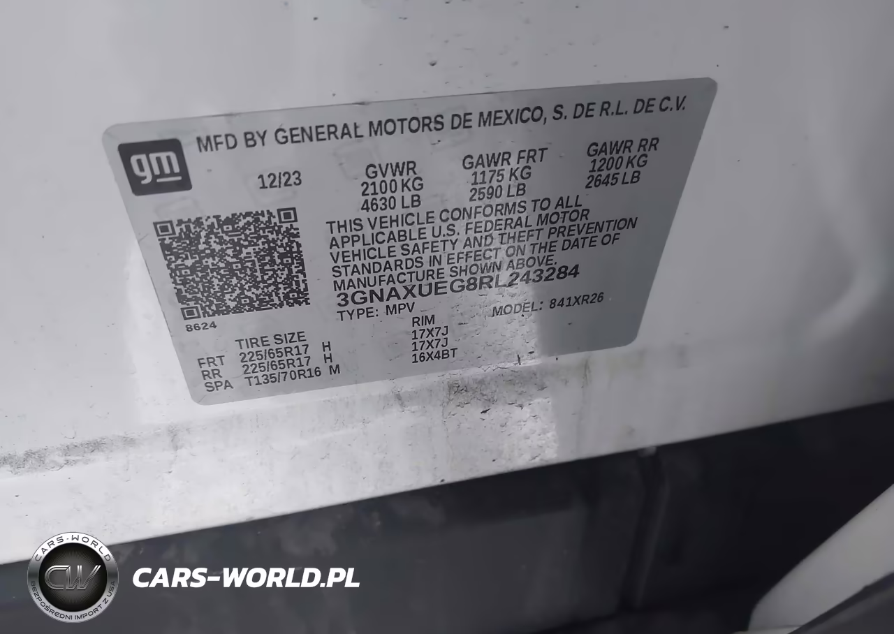 2024 Chevrolet Equinox Awd Lt VIN:3GNAXUEG8RL243284 - 9