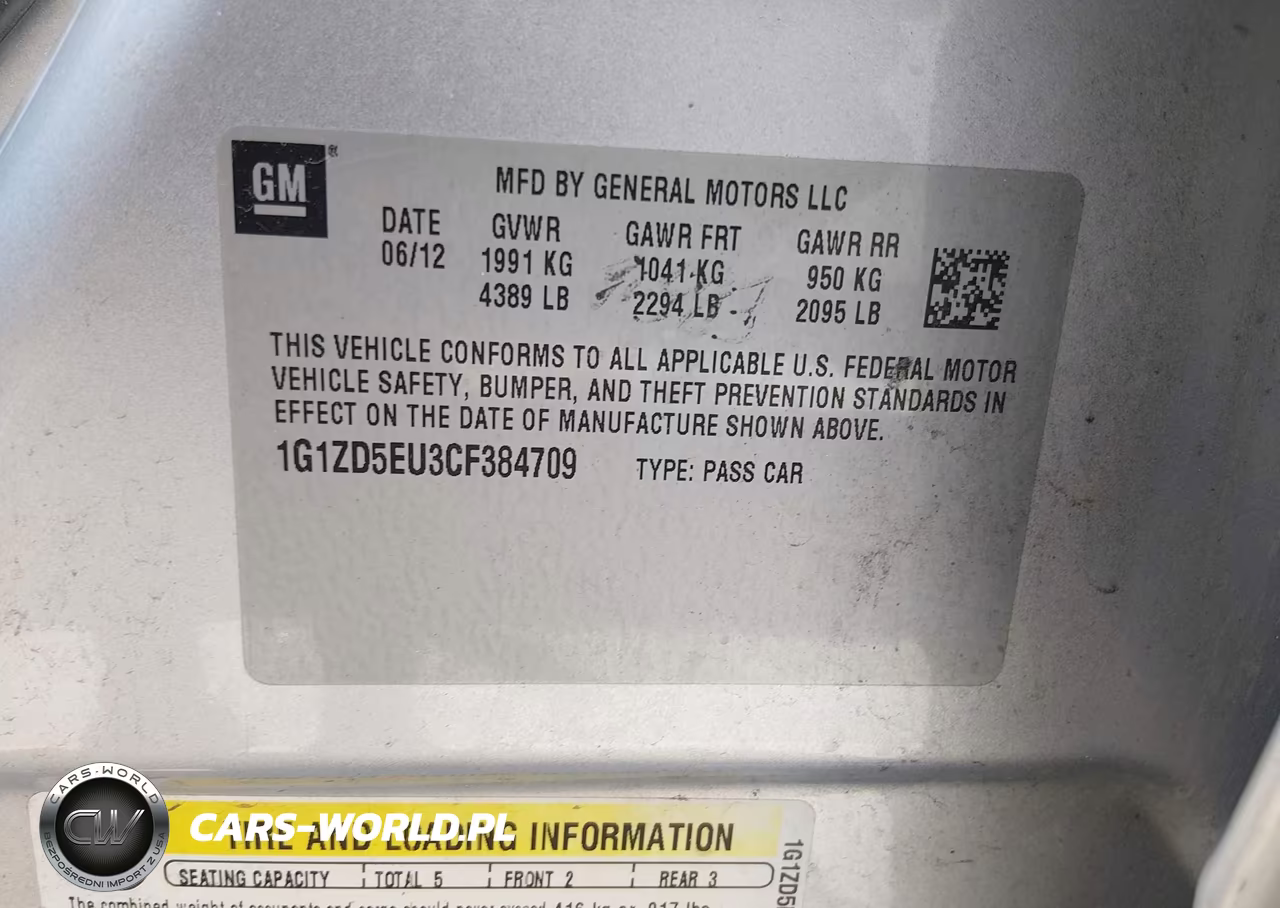 2012 Chevrolet Malibu 2Lt VIN:1G1ZD5EU3CF384709 - 9