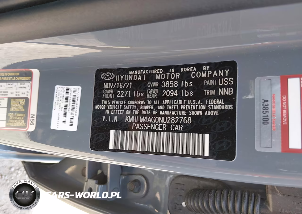 2022 Hyundai Elantra Sel VIN:KMHLM4AG0NU282768 - 9