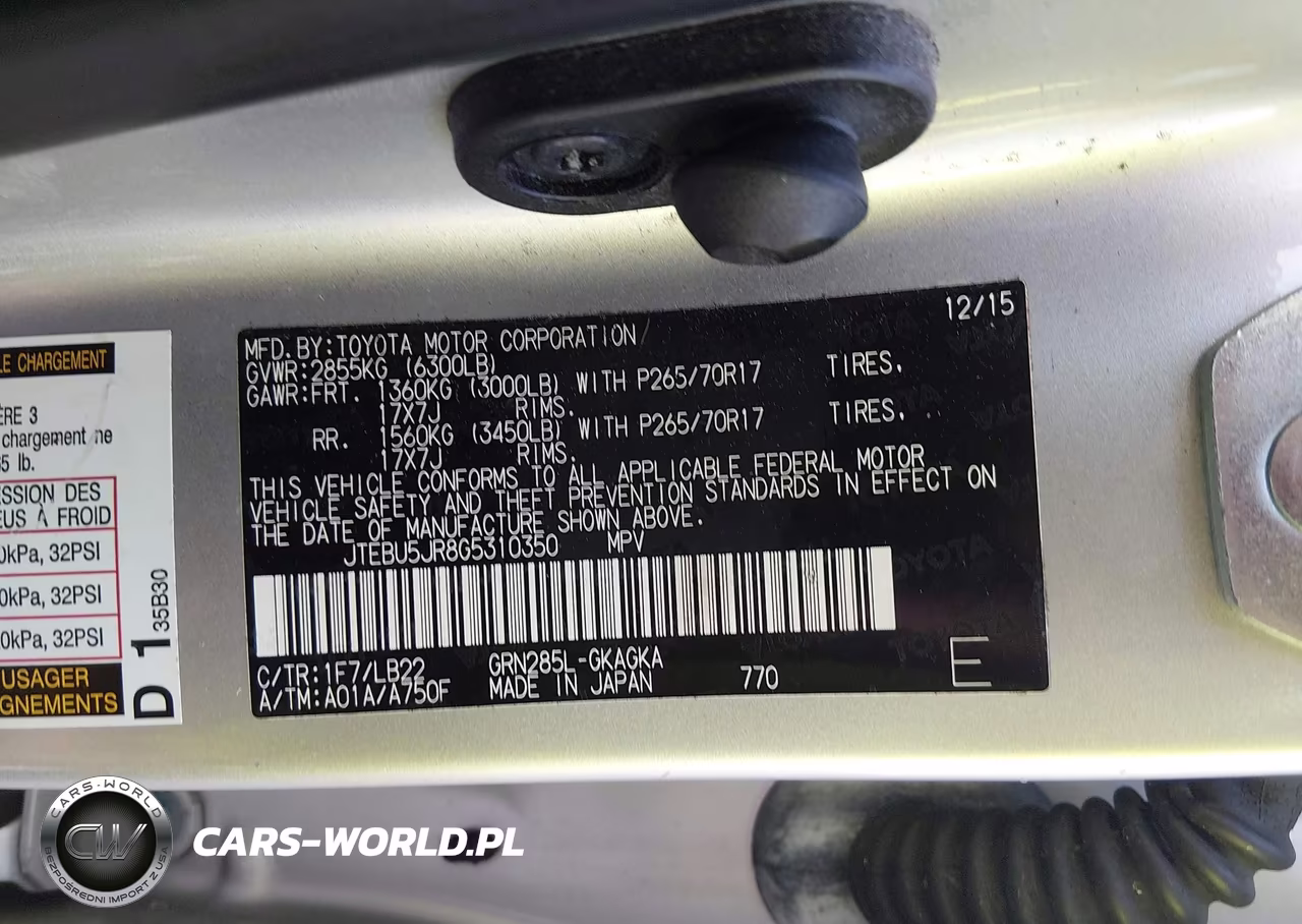 2016 Toyota 4Runner Sr5 Premium VIN:JTEBU5JR8G5310350 - 9