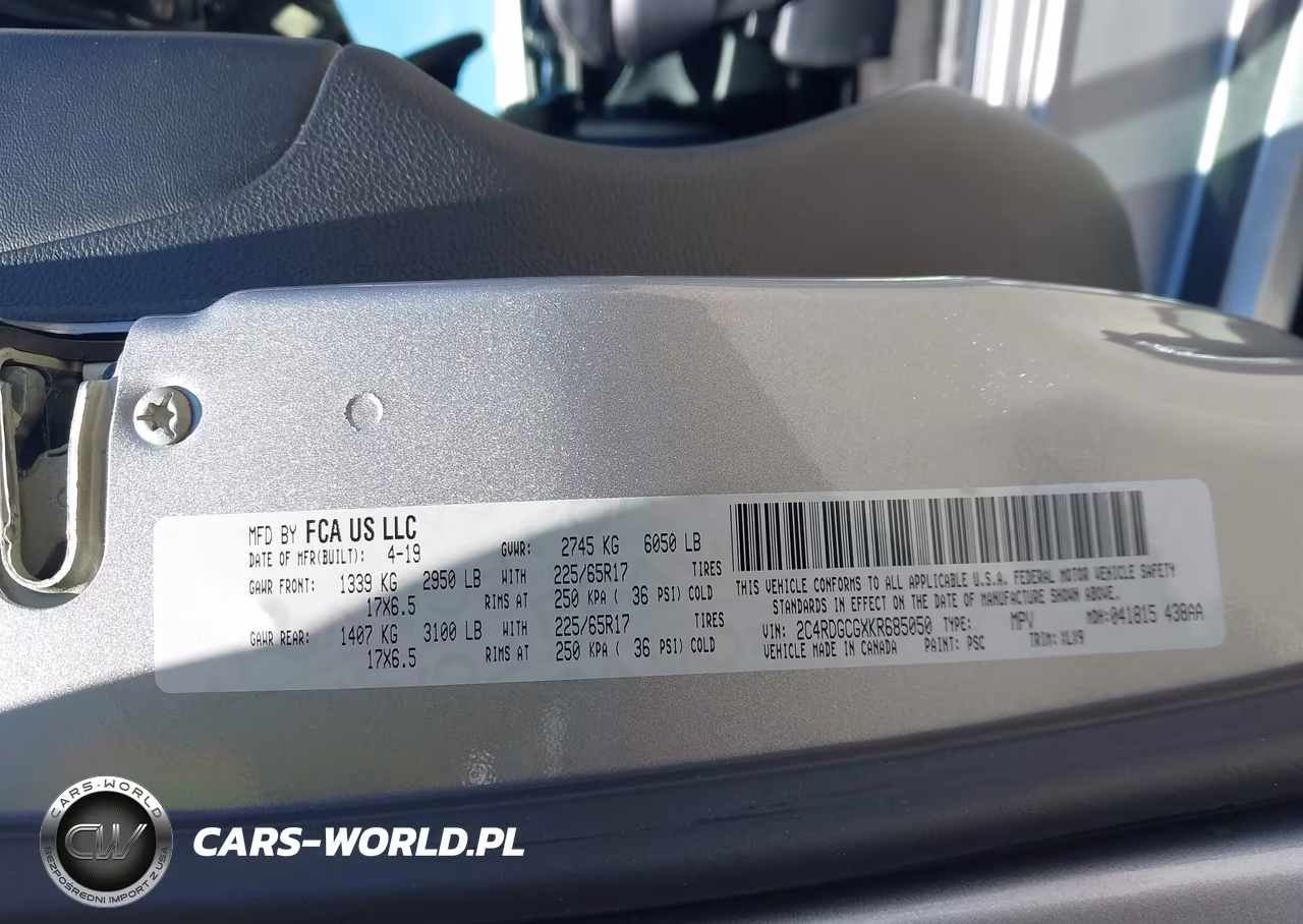 2019 Dodge Grand Caravan Sxt VIN:2C4RDGCGXKR685050 - 9