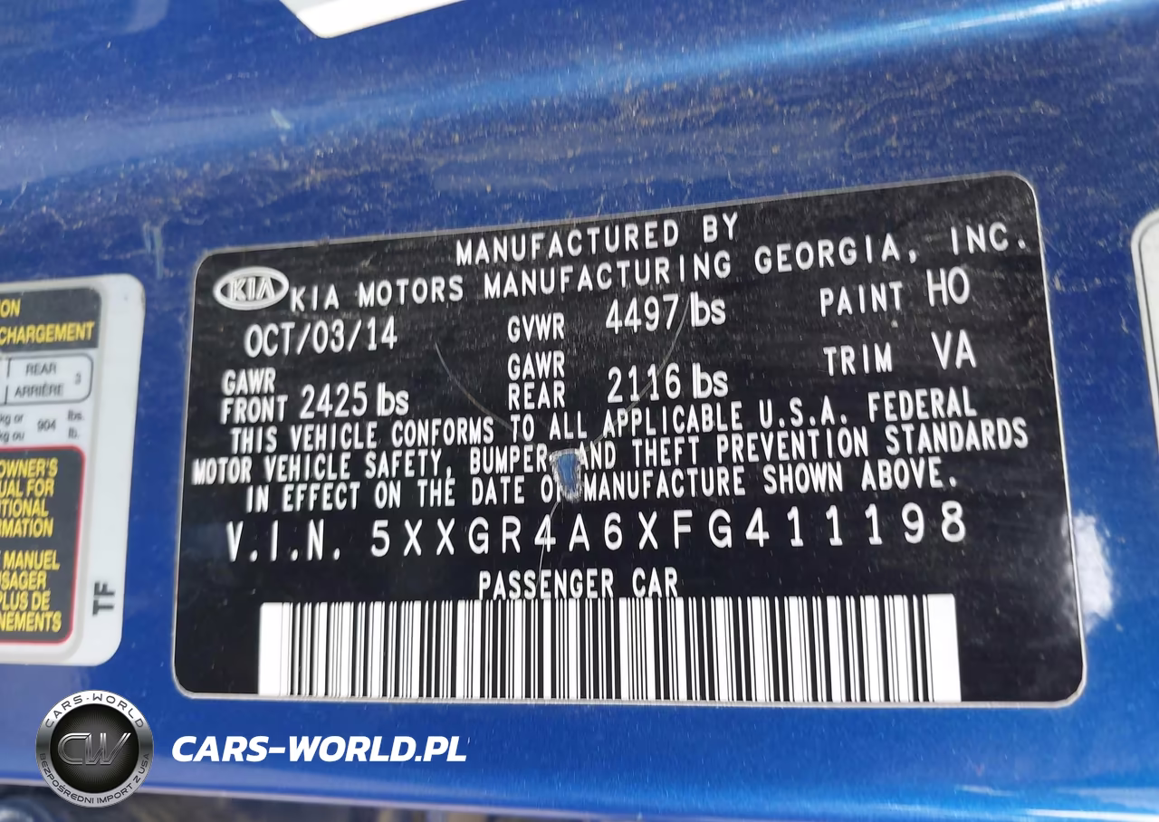 2015 Kia Optima Sx Turbo VIN:5XXGR4A6XFG411198 - 9