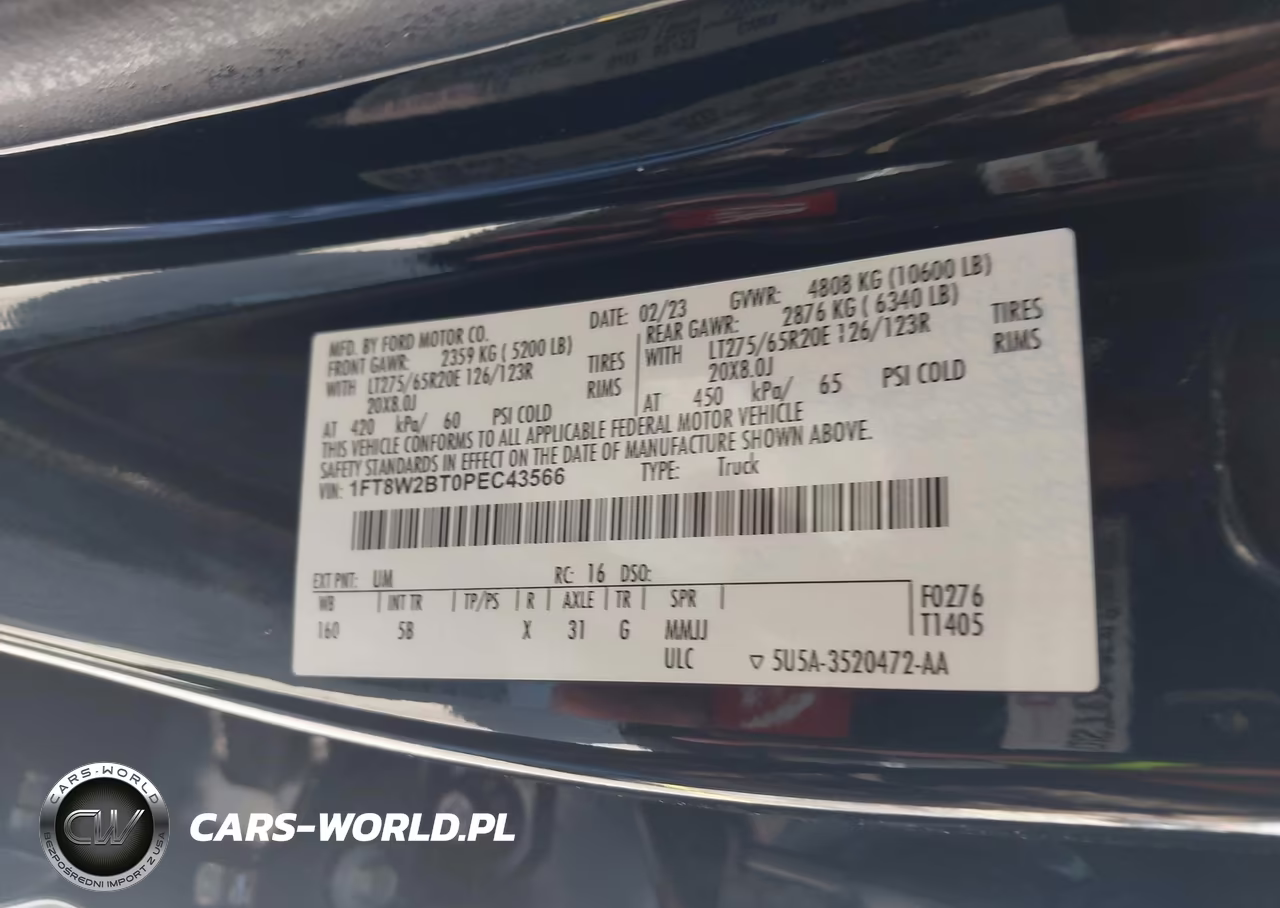 2023 Ford F-250 Lariat VIN:1FT8W2BT0PEC43566 - 8