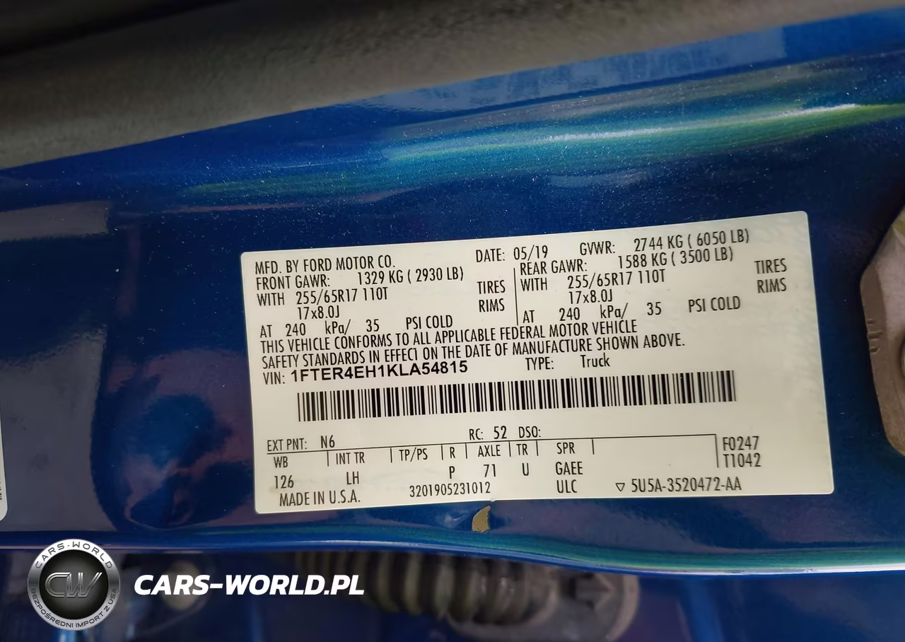 2019 Ford Ranger Xlt VIN:1FTER4EH1KLA54815 - 9