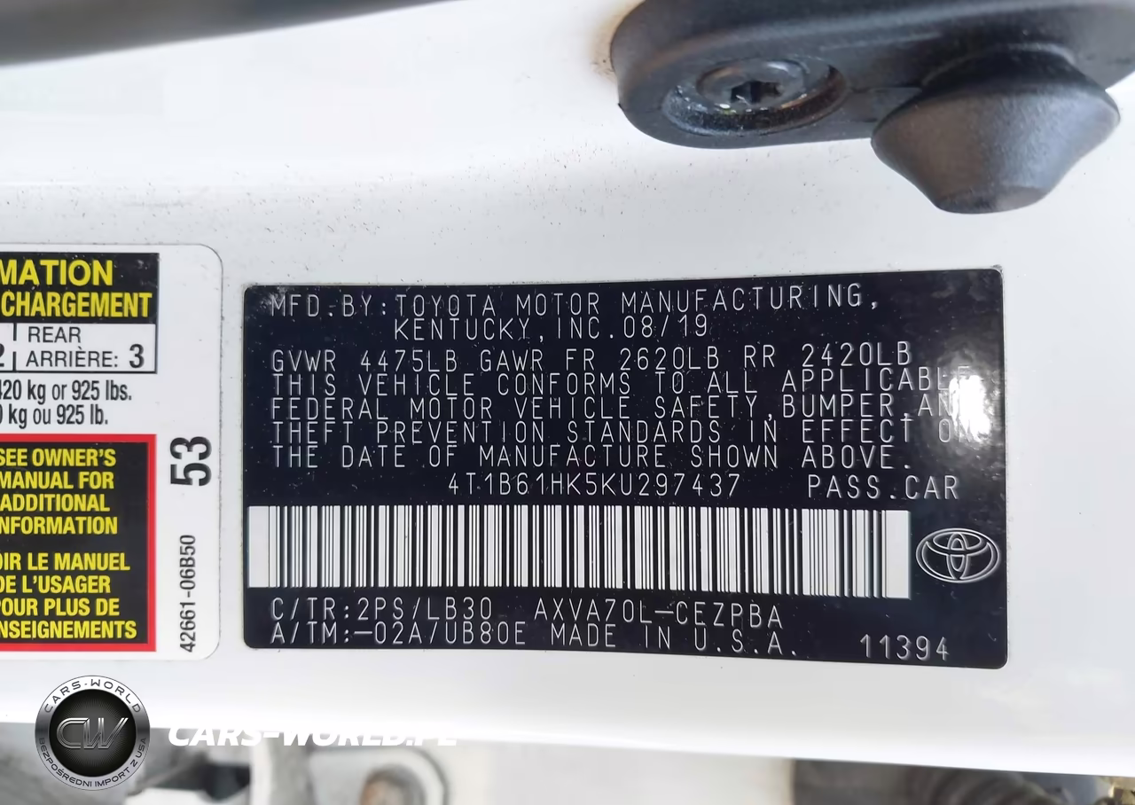 2019 Toyota Camry Xse VIN:4T1B61HK5KU297437 - 9