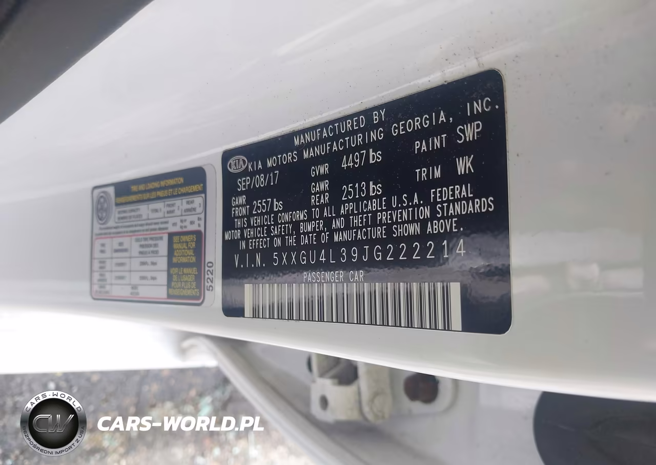 2018 Kia Optima Ex VIN:5XXGU4L39JG222214 - 9