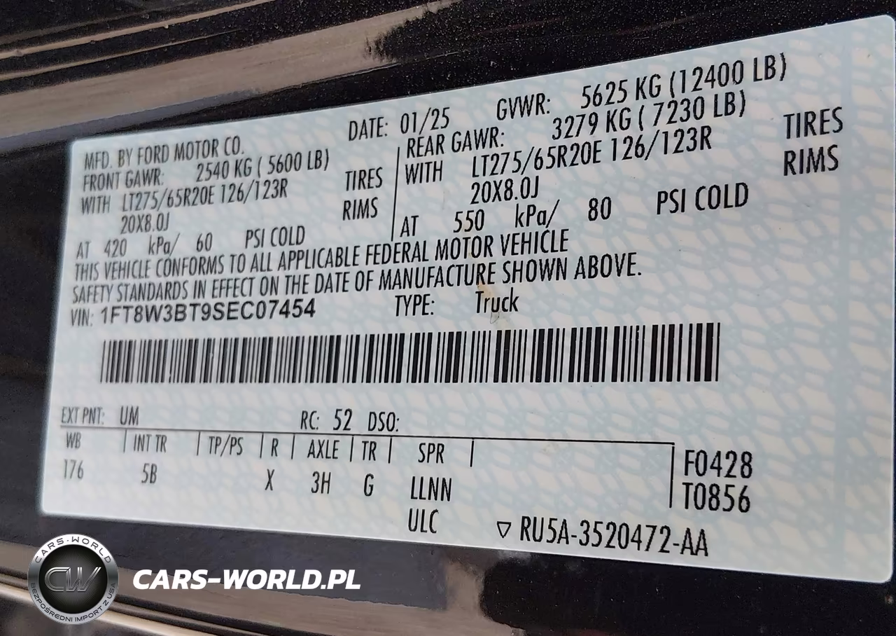 2025 Ford F-350 Lariat VIN:1FT8W3BT9SEC07454 - 8