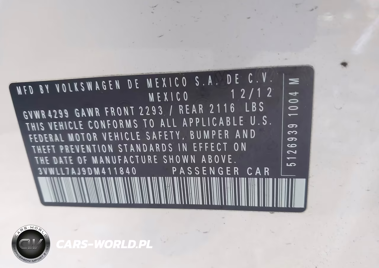 2013 Volkswagen Jetta 2.0L Tdi VIN:3VWLL7AJ9DM411840 - 9