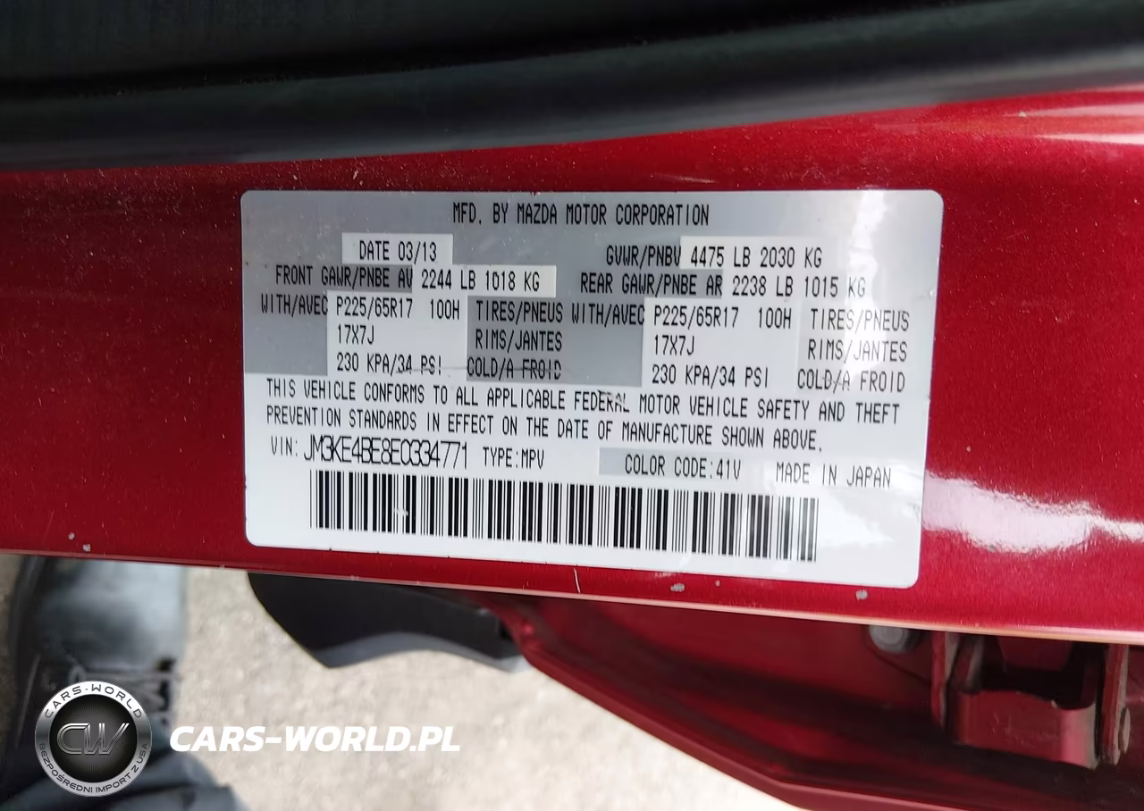 2014 Mazda Cx-5 Sport VIN:JM3KE4BE8E0334771 - 9