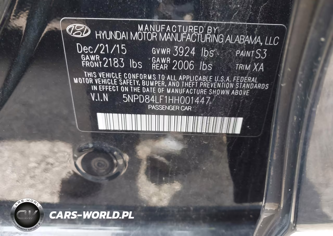 2017 Hyundai Elantra Se VIN:5NPD84LF1HH001447 - 9
