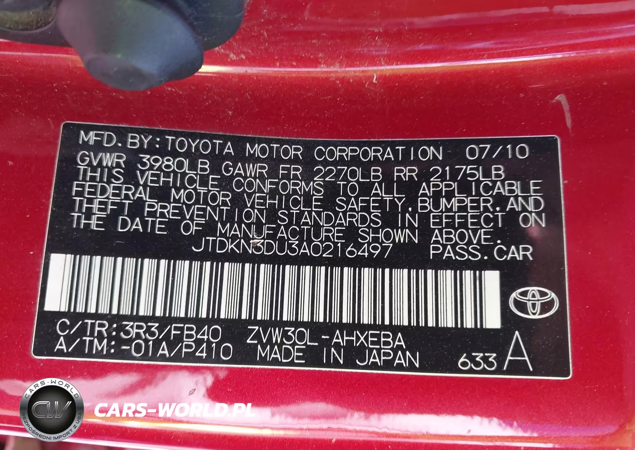 2010 Toyota Prius Ii VIN:JTDKN3DU3A0216497 - 9