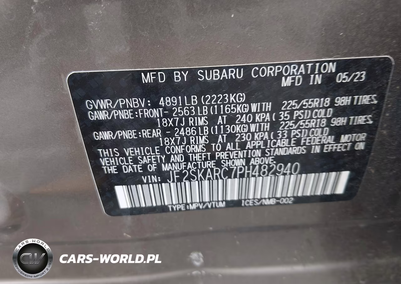 2023 Subaru Forester Touring VIN:JF2SKARC7PH482940 - 9