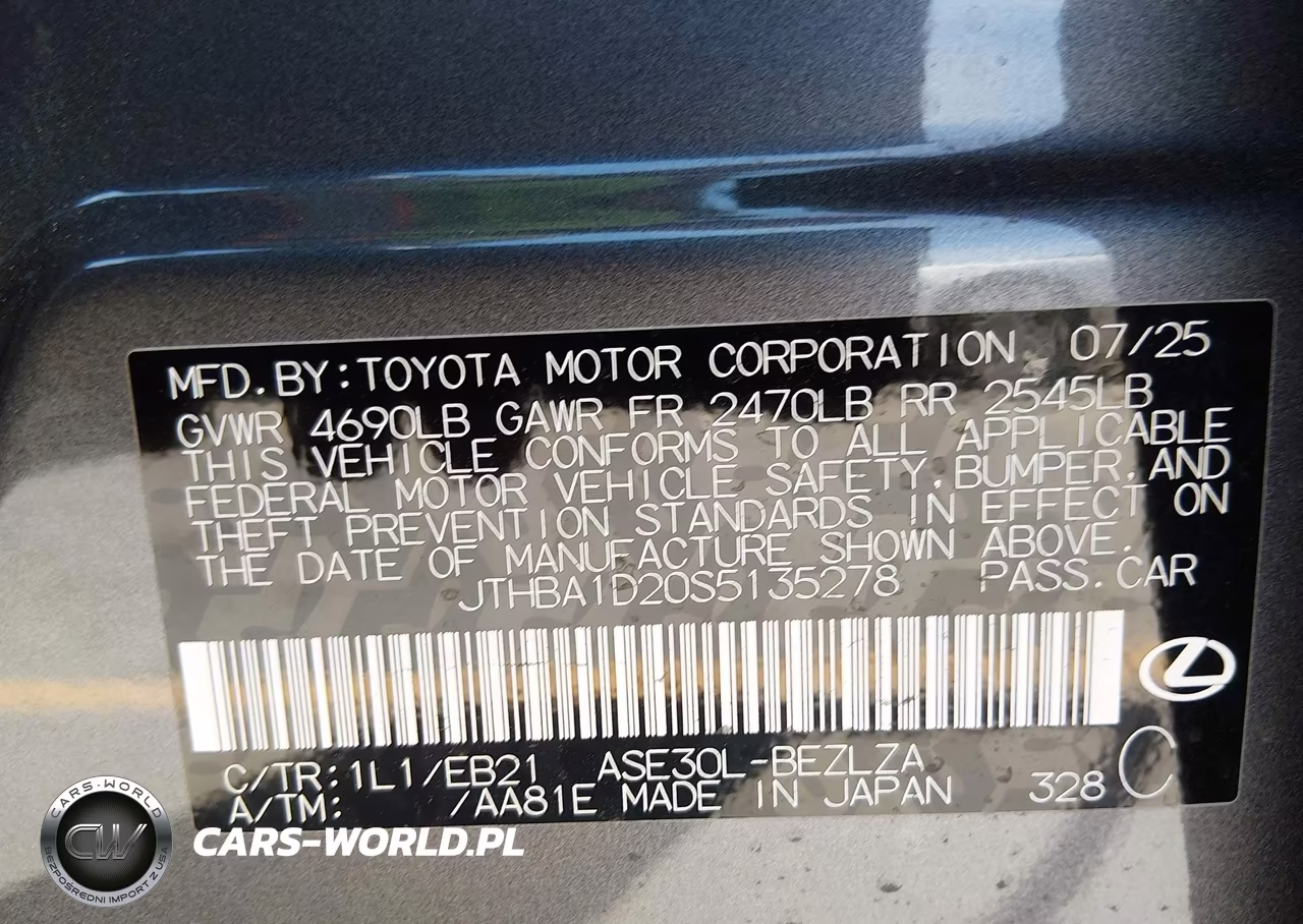 2025 Lexus Is 300 F Sport Design VIN:JTHBA1D20S5135278 - 9