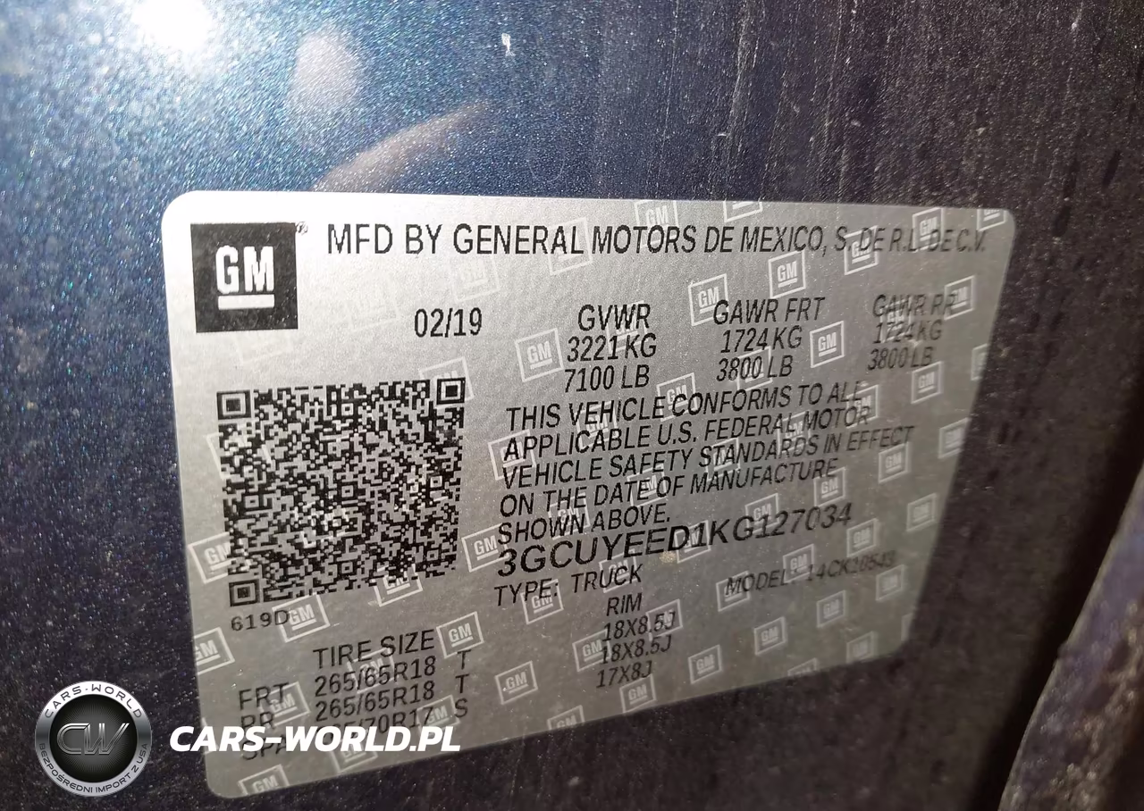 2019 Chevrolet Silverado 1500 Rst VIN:3GCUYEED1KG127034 - 9