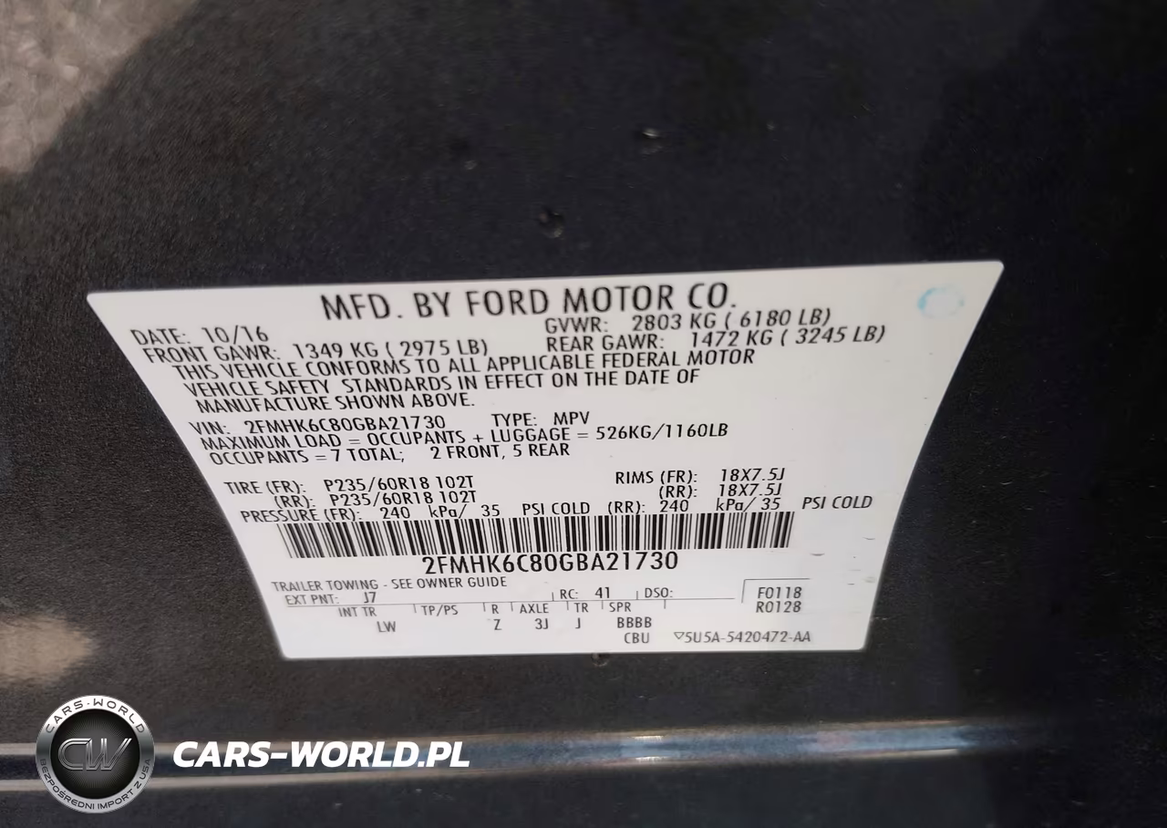 2016 Ford Flex Sel VIN:2FMHK6C80GBA21730 - 9