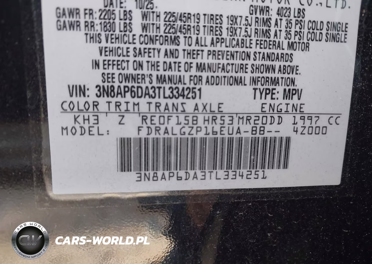 2026 Nissan Kicks Sr VIN:3N8AP6DA3TL334251 - 9