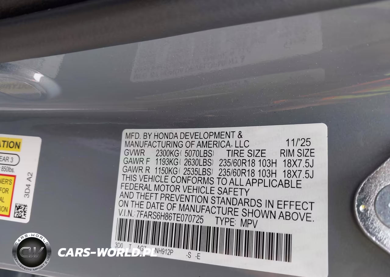 2026 Honda Cr-V Hybrid Awd Sport-L VIN:7FARS6H86TE070725 - 9
