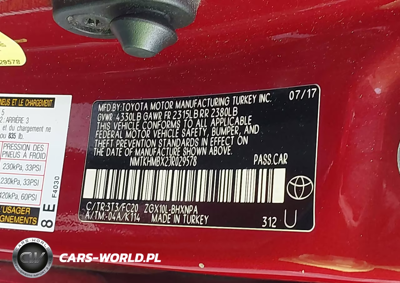 2018 Toyota C-Hr Xle VIN:NMTKHMBX2JR029578 - 9