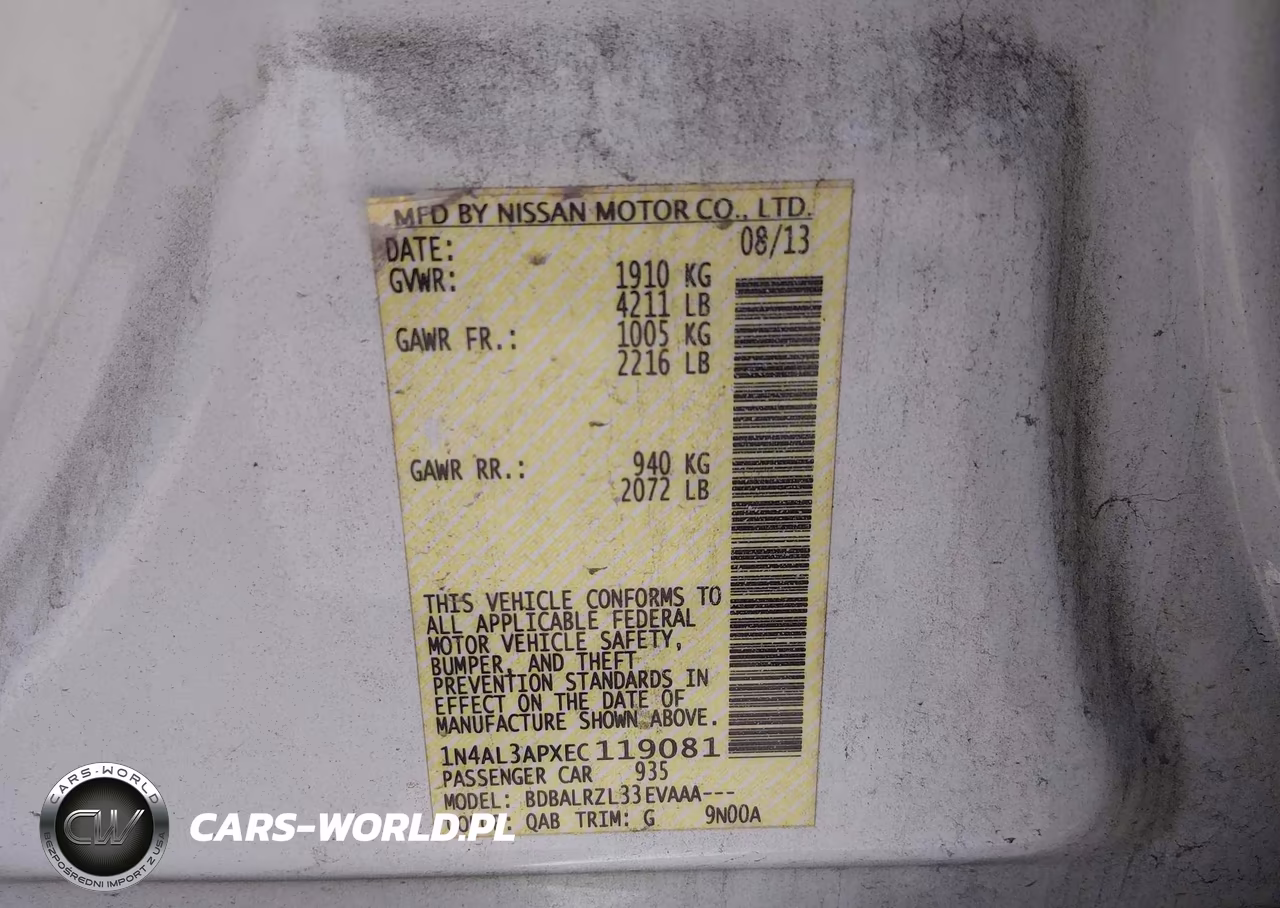 2014 Nissan Altima 2.5 S VIN:1N4AL3APXEC119081 - 9