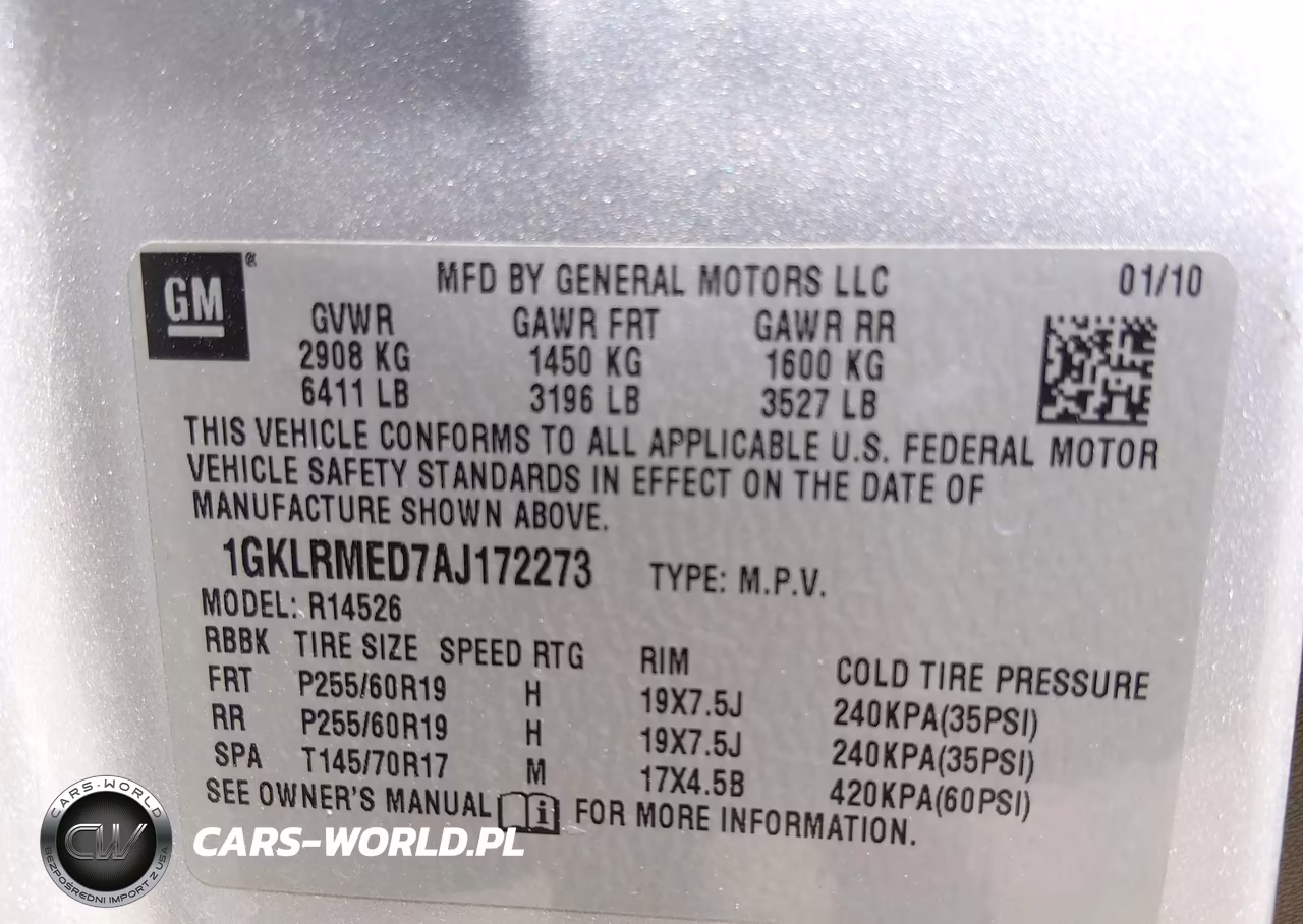 2010 GMC Acadia Slt-1 VIN:1GKLRMED7AJ172273 - 9