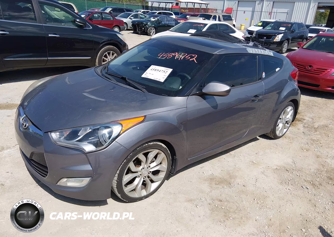 2012 Hyundai Veloster Base W-Black VIN:KMHTC6AD9CU061526 - 2