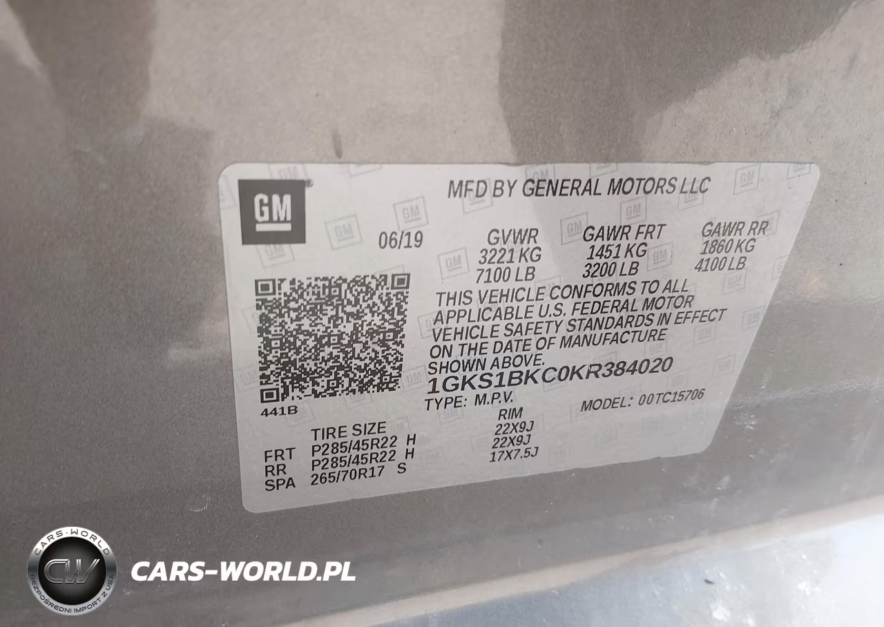 2019 GMC Yukon Slt VIN:1GKS1BKC0KR384020 - 9